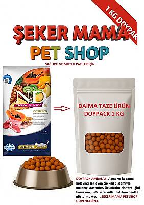 ND Tropical Selection Kuzulu KISIR Kedi Maması Özel Paketleme 1 Kg